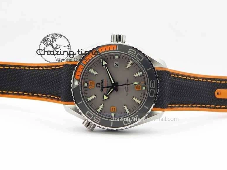 0313 UrbanStyle Planet Ocean 2016 43.5mm SS OM 1:1 Best Edition Gray Dial On Black Nylon Strap A 8168